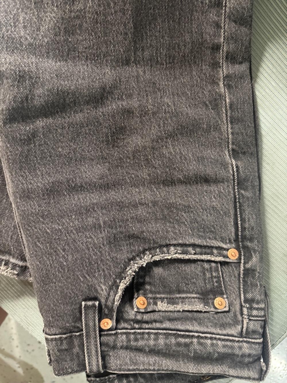Levi's Black Straight Leg Jeans - Picture 2 of 5